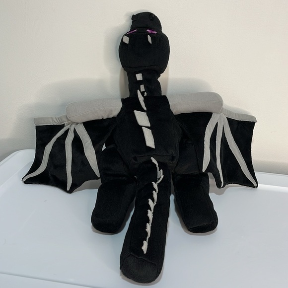 Minecraft Ender Dragon Black 21 Inch Plush Plushy Large Kids Toy Stuffed Animal - Picture 3 of 8
